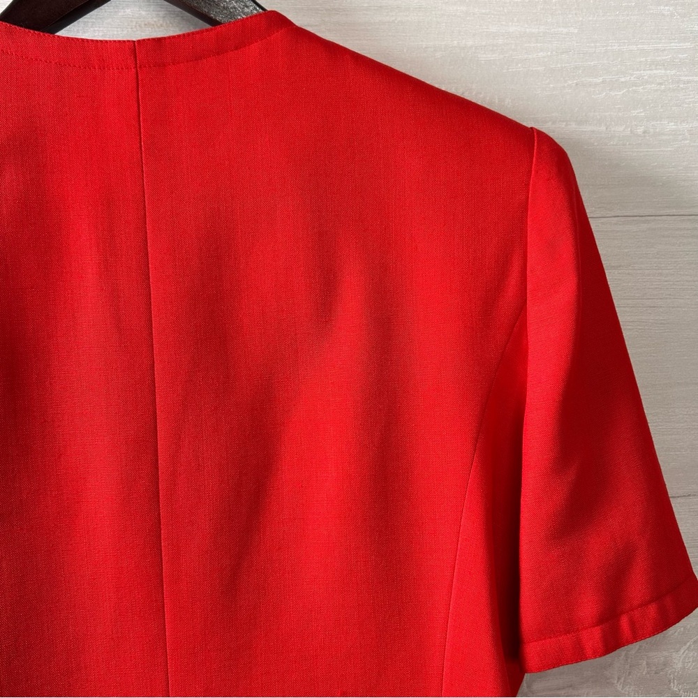 Vintage Ann Lawrence Red Tailored Blazer - Picture 8 of 16